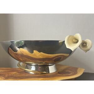 Michael Aram Calla Lily Large Stainless Steel Bowl (10.5" Diameter) - 123206